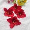 Ponto 8cm Grande Flor de Andorinha Cabeça de Flor Orquídea Coração Artificial Guirlanda DIY Adorno de Cabeça Acessórios de Cabelo Xishuangbanna Flor