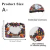 Marco de fotos de madera temático de fantasmas y calabazas retro de Halloween con un ambiente festivo para decoración del hogar
