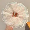 Goma para el pelo de encaje con estilo perezoso para mujer, Goma de pelo de alta gama para coletas y moños, Elegante accesorio para el pelo