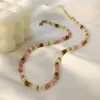 Collar con Colgante de Girasol y Perlas Transfronterizo Europeo y Americano, Cadena para Clavícula de Diseño Nicho Estilo Bohemio a la Moda para Mujeres