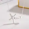 Colar de Pérolas Estrela do Mar para Mulheres, Design de Nicho, Estrela de Cinco Pontas, Simples, Fashion, Versátil, Único, Delicado, Doce, Corrente de Clavícula Coreana