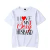 Camiseta de Casal Eu Amo Minha Esposa Sexy Marido Estampa Camisetas W