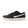 Zapatillas Dunk SB originales de alta gama en blanco y negro panda, suela de goma cruda gris sombra, zapatos casuales unisex, zapatillas deportivas