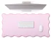 Borda Ondulada Mouse Pad Extra Grande Impermeável Tapete de Mesa para Meninas Estilo Ins Teclado Direto da Fábrica Personalizável