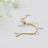 Accesorios de Gancho para la Oreja Chapados en Oro de 14K Pendientes de Borla Joyería Semiterminada Ganchos para la Oreja Materiales DIY Hechos a Mano Pendientes al por Mayor Joyería