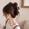Novo Presilha de Cabelo Grande para Outono e Inverno para Mulheres, Presilha de Veludo de Alta Qualidade para a Parte de Trás da Cabeça, Presilha de Tubarão para Grande Volume de Cabelo