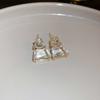 Pendientes de Aro Liso de Corazón de Metal de Moda Europea y Americana con Aguja de Plata Pendientes Elegantes de Estilo Frío Pendientes Nicho de Gama Alta
