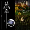 Luz solar para gramado para decoração de pátio externo e jardim, luz montada no solo para arranjo de quintal de casa, luz noturna de acrílico