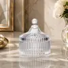 Tarro de cristal para dulces estilo europeo con tapa, caja de dulces, tarro de azúcar, tarro de joyería, tarro de almacenamiento para snacks, seleccionado cuidadosamente, directo de fábrica, para uso doméstico