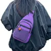 2026 Nueva Bolsa de Pecho Patchwork Transfronteriza de Moda para Hombres y Mujeres, Bolso Cruzado Versátil Casual de Estilo Japonés y Coreano, Bolsa para Teléfono Deportivo