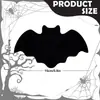 Manteles Individuales y Posavasos de Fieltro con Forma de Halloween al por Mayor Transfronterizos, Aislantes del Calor y Antideslizantes, Manteles Creativos de Fieltro Negro con Forma de Murciélago para Mesa