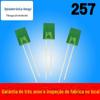 Diodo emissor de luz LED 257 quadrado plug-in de neblina 2*5*7 luz azul transparente luz vermelha luz amarela luz laranja luz verde luz branca