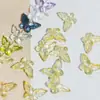 Al por mayor Cristal Glaseado Mariposa Tallado Doble Cara Cuentas Sueltas Pulsera DIY Collar Cuerda para Tejer Accesorios para Abalorios Materiales