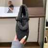 Sapatos de pelúcia da moda estilo coreano estilo fada para mulheres, novos sapatos Mary Jane outono e inverno 2026, sapatos de algodão Birkenstock