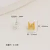 Relleno de Oro de 18K Conserva el Color Hueco Florero de Cintura Pequeña Espaciadores para Manualidades Florero de Doble Cara Pulsera de Cristal Accesorios de Joyería