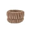 Novo Conjunto de Faixa de Cabelo e Pulseira de Pelúcia Color Sólida da Moda para Mulheres Conjunto Simples para Lavar o Rosto Headband Esportiva Decorativa Acessórios de Cabelo