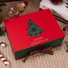 Caja de Regalo de Navidad Caja Roja de Doble Puerta Taza Térmica Bufanda Caja de Empaque Recuerdo Caja Vacía Diseño Wholesale