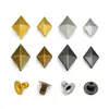 Remaches en forma de diamante, mini remaches de 9/10 mm, remaches puntiagudos tridimensionales en forma de diamante, remaches cuadrados para ropa y artículos de cuero DIY