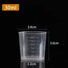 Béquer de Plástico 50ml 100 150ml500 Espessado Copo Medidor Experimental Pp Graduado de Dupla Face Cilindro Medidor Loja de Chá com Leite