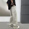 Jeans Cinza Claro Estilo Novo Primavera e Verão 2026 Masculino Verão Solto e Versátil Marca da Moda Calças Casuais