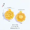 El colgante de pilar de dragón radiante con bendición de loto dorado de Vietnam que no se desvanece durante mucho tiempo no tiene accesorios de bricolaje para mujer