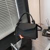 Nova Moda Cor Sólida Bolsa de Ombro Casual Simples Pequena Quadrada Bolsa de Mão Feminina 2025 Primavera Bolsa Transversal Vintage