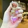 Llavero Creativo de Color UV Galvanizado Corazón de Amor Moderno y Tendencia Colgante Pequeño para Bolso Exquisito Lindo Regalo para Pareja Venta al por Mayor