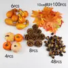 Abóboras Simuladas, Legumes Falsos, Folhas de Bordo, Abóboras de Halloween de Espuma, Adereços de Venda Direta da Fábrica, Modelos de Abóbora Falsa para Fotografia
