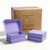 Caja de avión de color morado uva extra dura para accesorios hechos a mano, productos de belleza y cuidado de la piel, productos de cuidado personal, caja de embalaje express, caja de avión