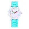 Reloj Digital de Lápiz Colorido de Dibujos Animados Transfronterizo Reloj para Estudiante Reloj Femenino Lindo Color Gelatina Correa de Silicona Reloj de Cuarzo