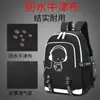 Mochila Luminosa para Aluno do Ensino Médio de Comércio Exterior, Mochila da Moda Repelente à Água de Grande Capacidade, Mochila Casual de Armazenamento para Viagem com USB