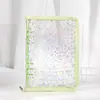 Envío Gratis A5 Transparente Hojas Sueltas Manual Multifuncional Bolsa con Cremallera Libro de Hojas Sueltas Simple Cubierta Suave de PVC Reemplazable
