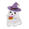 2026 Novos Pratos de Papel Halloween Fantasma Rosa e Preto, Pratos de Papel de Formato Irregular, Tema Fantasma Halloween