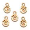Acessórios de joias DIY em liga padrão espiral anel de mosquito pingente pulseira criativa colar pingente decorativo B206