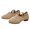 Sapatos de Dança Femininos com Solado Macio e Salto Cadarço Livre Tecido Voador Prática Moderna Adulto Professor de Yoga Corpo Sapatos de Balé