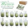 Vaso Retro Personalizado Vidro High-End Decoração Suave Pequeno Vaso Vidro Transparente Frasco de Aromaterapia Decoração de Casa