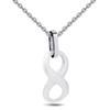 Venta al por mayor del fabricante Collar de moda simple y elegante europeo y americano Collar de cerámica blanca de 27 mm Cadena para la clavícula Venta caliente