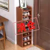 Sapateira Multicamadas para a Entrada, Grande Capacidade, à Prova de Poeira, Armário Sapateira de Armazenamento Simples para Uso Doméstico, Adequado para Apartamentos de Aluguel, Estreito e Economizador de Espaço