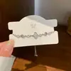 Pulsera Deslizante de Hoja de Ginkgo con Diamantes Completos y Nácar Estilo Coreano, Sensación de Lujo Ligero y Gama Alta, Joyería Ajustable para Estudiantes y Mejores Amigos, Venta al por Mayor