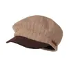 Boina tejida de estilo británico vintage para mujer, de alta calidad, moderna, versátil gorra de plato, circunferencia de cabeza grande, sombrero artístico de pintor