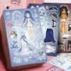 Caixa de Ritmo Adesivos de Vestir Princesa Meninas das Doze Constelações Educacional DIY Alívio de Estresse Entretenimento Brinquedo Adesivos