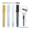 Caneta marcadora acrílica artística de 15mm nas cores dourado, prata e branco para pintura estudantil, grafite em pôsteres, caneta marcadora de secagem rápida e à prova d'água