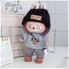 Colgante Labubu de 17 cm Ropa Gato t Traje Primera, Segunda y Tercera Generación Ropa de Muñeca Labubu Ropa de Muñeca