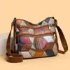 Bolso de mujer para madres de mediana edad, bolso cruzado para ir al trabajo de gran capacidad con múltiples bolsillos, bolso de hombro de piel de vaca, bolso cruzado