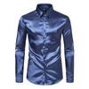Código europeo transfronterizo comercio exterior Amazon tendencia moda masculina satín discoteca manga larga camisa