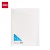 Deli Hb540-1 Niudun PP Cuaderno de Hojas Sueltas con Clip Plano 40 Páginas Núcleo Interior Extraíble