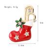 Broche de Natal Europeu e Americano Árvore de Natal Papai Noel Boneco de Neve Esmaltado Corsage Feliz Natal Broche