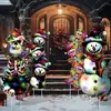 Nuevo letrero de suelo navideño con diseño de cachorro Grinch, letrero impermeable para césped de fiesta al aire libre, jardín