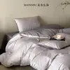 Juego de 4 Piezas de Satén Jacquard de Algodón de Fibra Larga de Alta Calidad Todo Algodón Funda Nórdica Sábana Ropa de Cama Algodón Puro Clase A 4