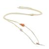 Colgante Rojo del Sur Natural Cuerda DIY Hecho a Mano Cuerda Colgante de Jade Hetian Nuevo Estilo Étnico Collar Lanyard Ajustable